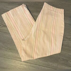 Dockers - Pink Pin Striped - Stretch Capris (Sz 10)